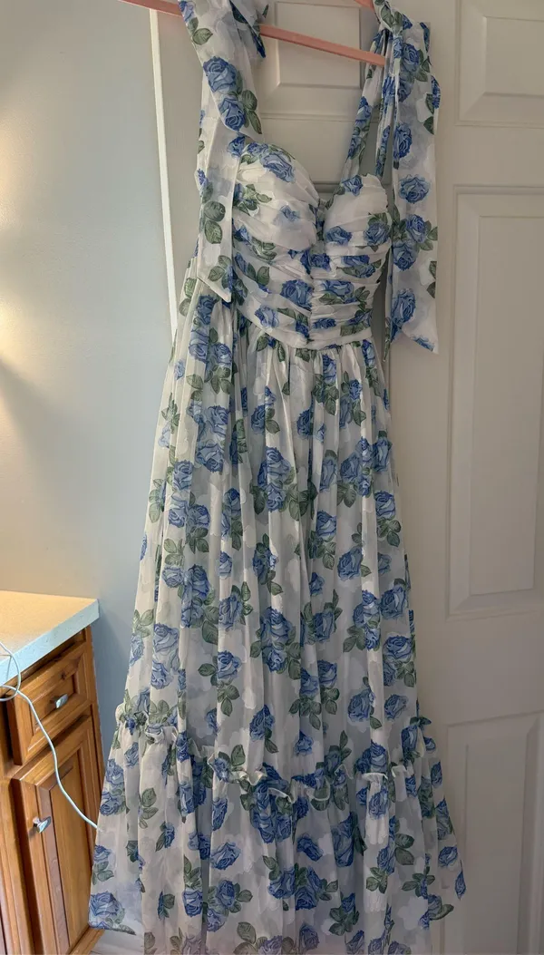 Mabel Dress Maxi Floral Ruffle - Image 3
