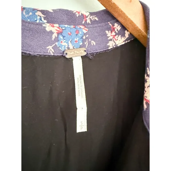 Free People | NWOT Nora Midi Dress Floral‎ Shirt Dress Boho Prairie | Sz S - Image 6