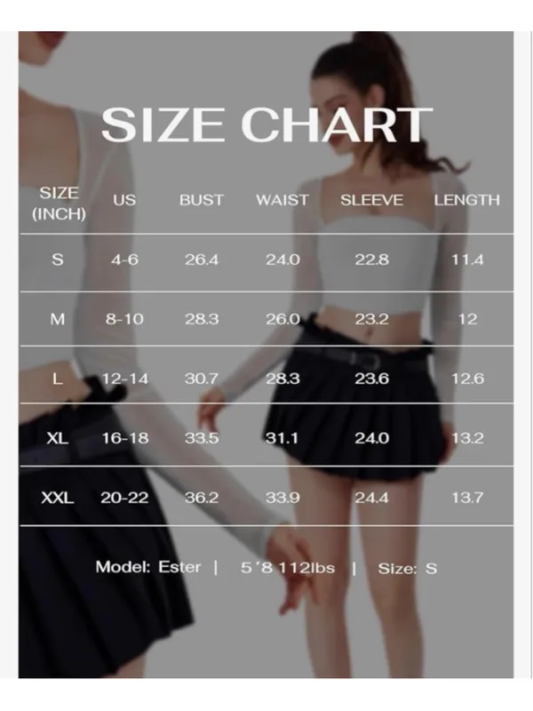 NEW REORIA Mesh Long Sleeve Boned Corset Top Y2K Square Neck M - Image 6