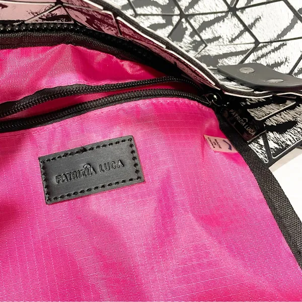 Patrizia‎ Luca Two Tone Geo Tote Bag Zebra Black - Image 4