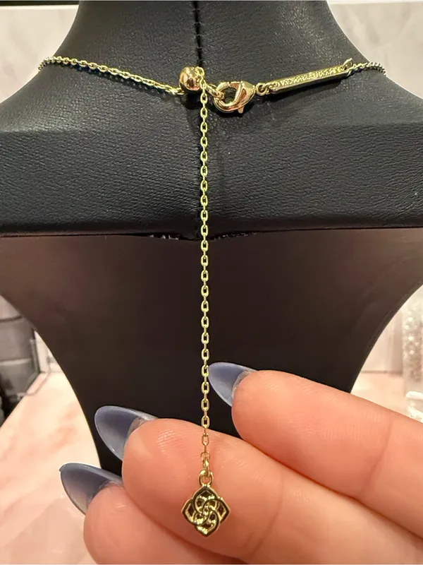 Kendra Scott | Gold Plated Vanilla Pearl Ice Cream Cone Pendant Necklace - Image 3