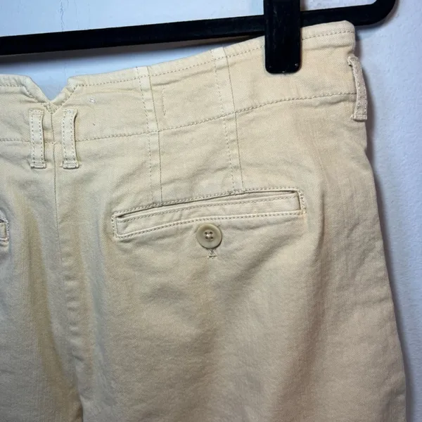 Maeve Anthropologie Remi Wide Leg Cropped Pants Beige High Waist Culottes Size 8 - Image 13