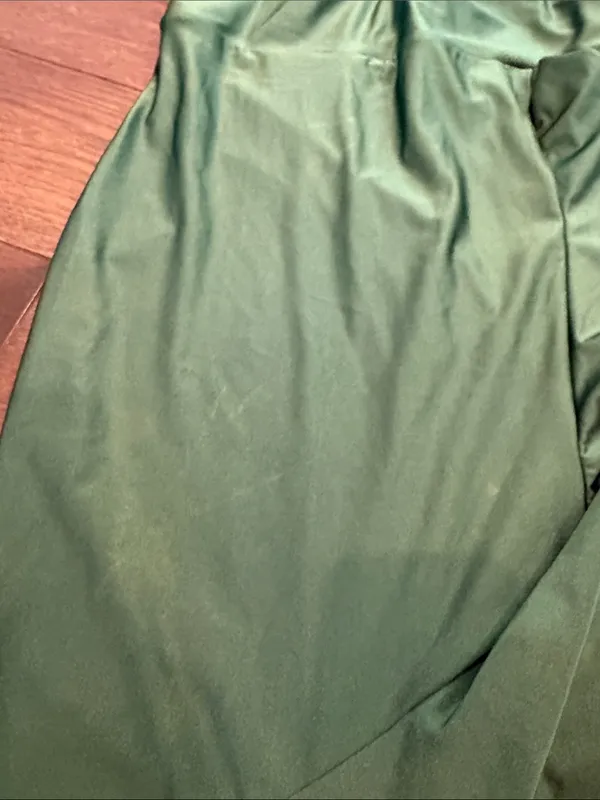 Cefian Formal Green Ruffle Long Gown Dress Size Small - C3-234 - Image 15