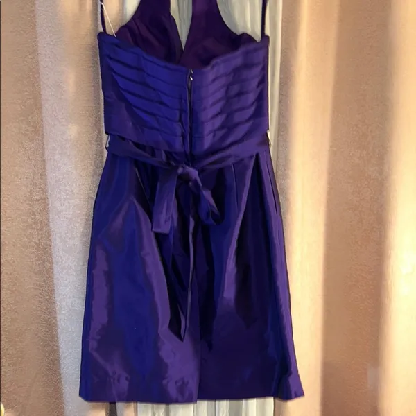 NWT Angelina Faccenda Size 12 Violet Halter Style Dress - Image 10
