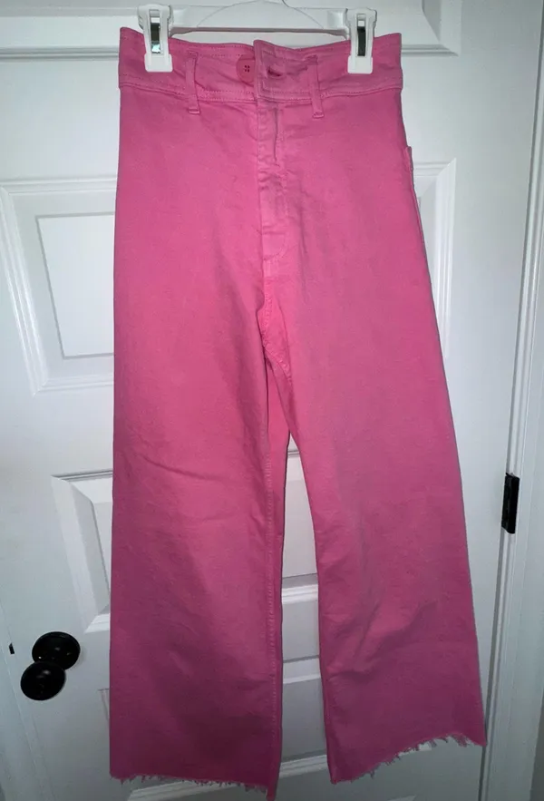 ZARA Pink Jeans Wide-Leg High-Waisted - Image 2