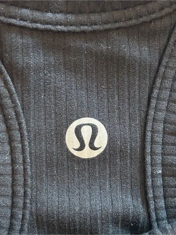 Lululemon Ribbed Nulu High-Neck Yoga Bra | Black - Image 5
