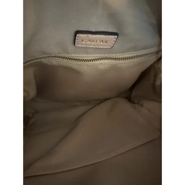 Calpak Blush Pink Faux Leather Backpack Strappy‎ Stitch Detail Gold Hardware NEW - Image 9