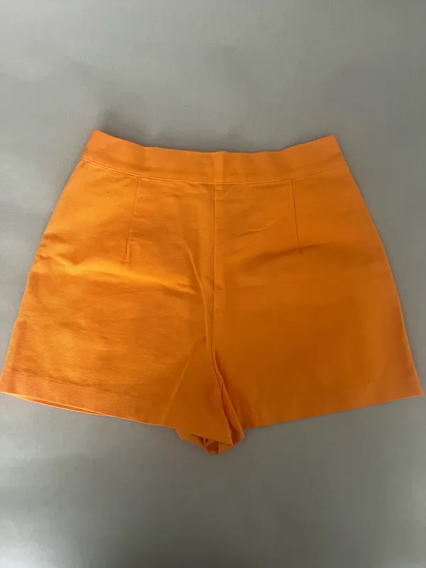 Topshop Orange high waisted shorts - Image 3
