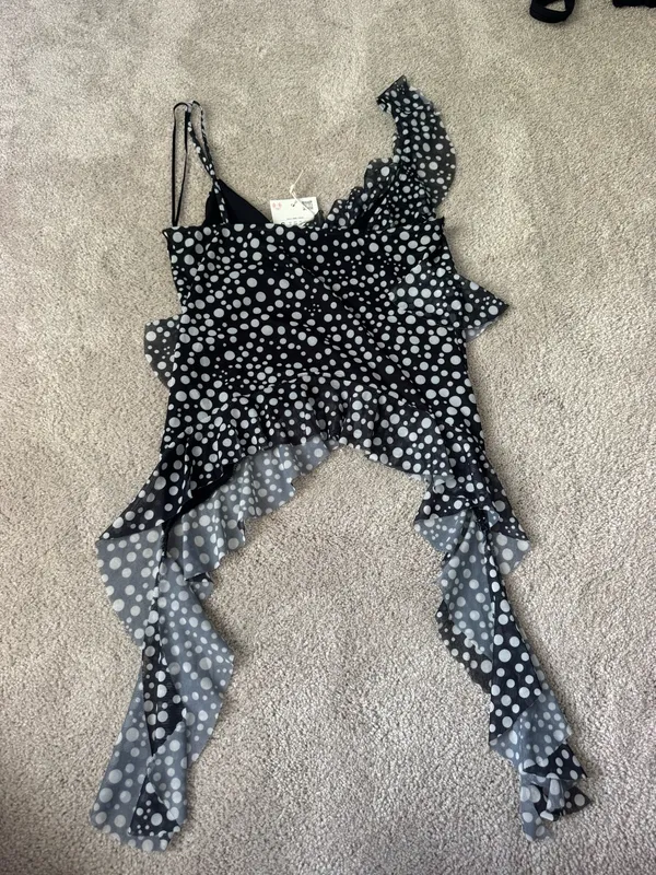 Zara Printed Tulle Top | Size S | NWT - Image 3