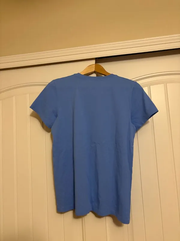 Life is Good Cat I'm Not A Wino I'm a Wine-Yes Graphic T Shirt Medium Blue NWT - Image 3