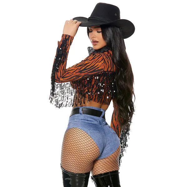 NEW Forplay Round Em Up Sexy Cowgirl Costume Size Small Medium - Image 3