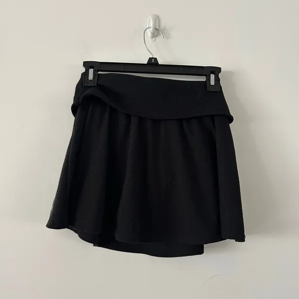 Alo Yoga Doubles Only Knit Black Athletic Tennis Skirt Size S - Image 7