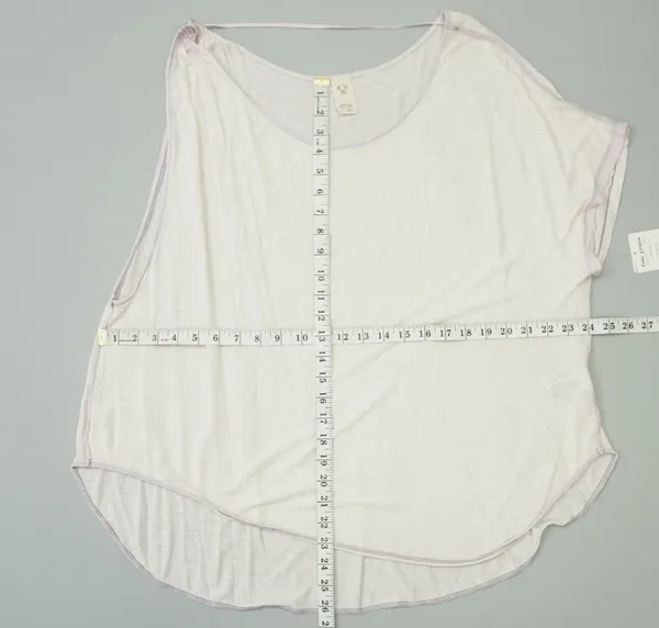 We The Free People Womens Top Pluto One-Shoulder Tee T-Shirt Lavender M - Image 4