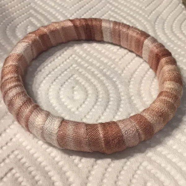 Free People Boho Fabric Wrapped Stackable Bracelet - Image 4