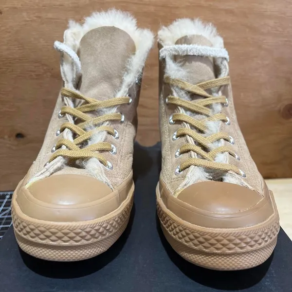 Converse Women's Tan and Brown Trainers - Image 3