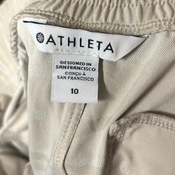 Athleta Gray And Tan Brooklyn Camo Jogger Size‎ 10 - Image 7