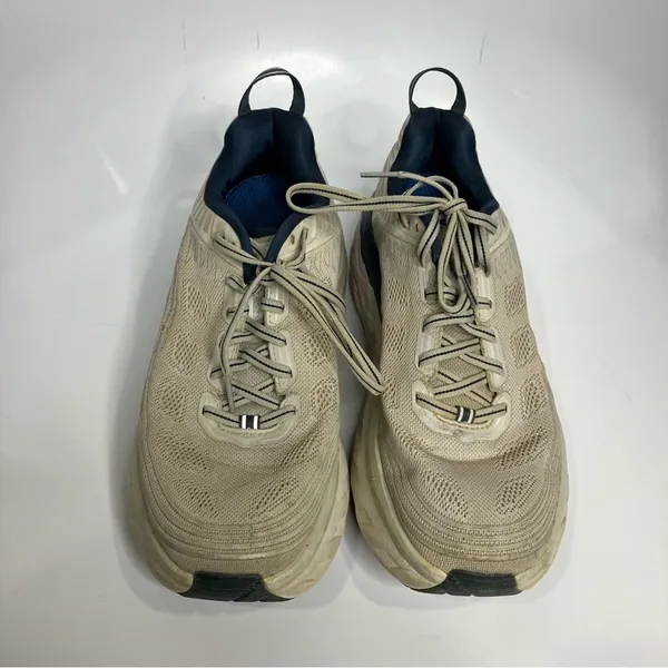 Hoka‎ one one Blondi 6 sneakers size 10 light gray and blue - Image 2