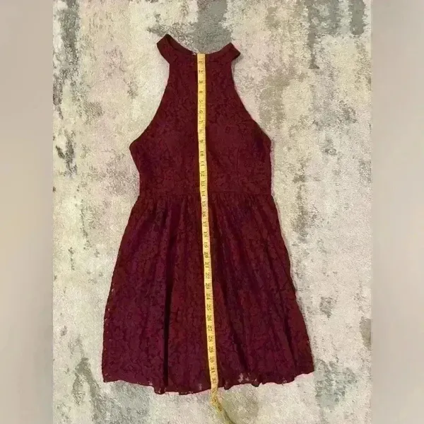 Women’s Burgundy Windsor Dress - Image 7