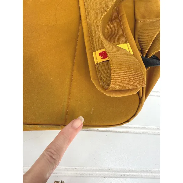 Fjallraven Mini G1000 Backpack Unisex Mustard Yellow Retro School Travel Outdoor - Image 4