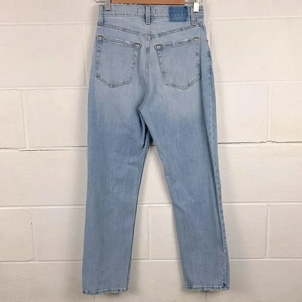 Abercrombie & Fitch the ankle straight ultra high rise curve love light jean - Image 3
