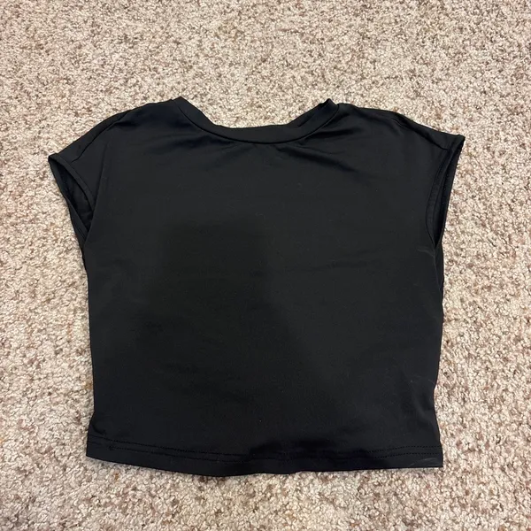 Open back athletic top Black - Image 2