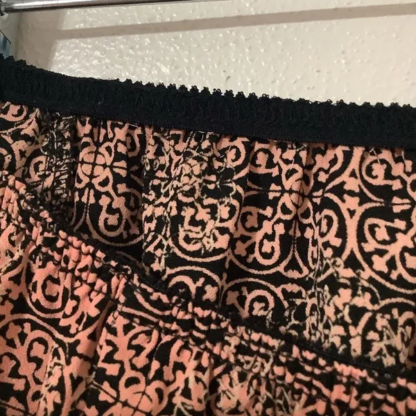 Rena‎ Rowan Whimsigoth Romantic Y2K Pink Black Floral A Line Fairy Skirt Medium - Image 14