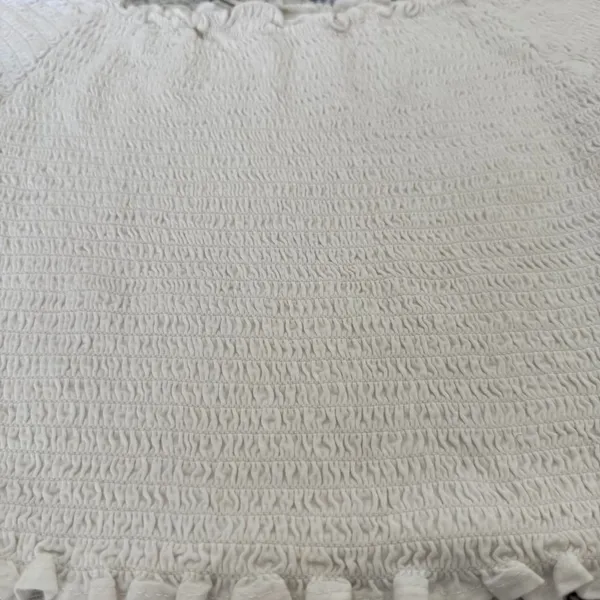 Brandy Melville Cotton White off the Shoulder Crop Top - OS - Image 3