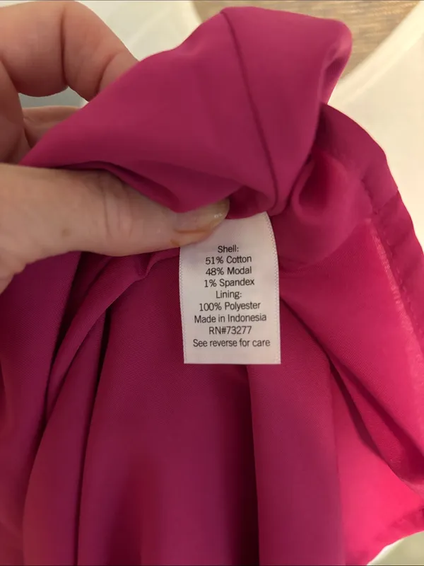 Nine West Hot Pink Tiered Elastic Waist Maxi Fully Lined Skirt - Image 7