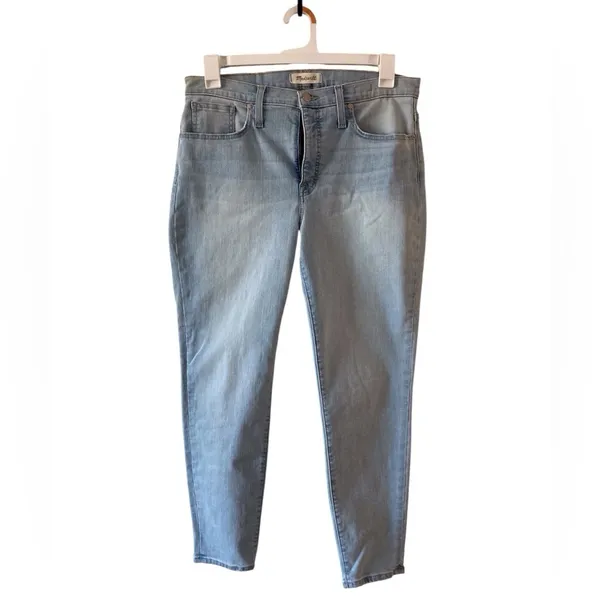 Madewell 9” Mid-Rise Skinny Crop Jeans – Asbury Wash – Size 31 - Image 12
