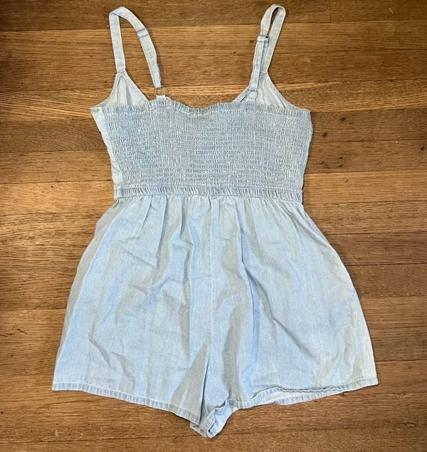 As You Wish Denim Romper - Image 2