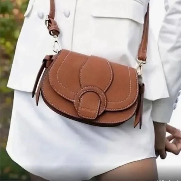 Rachel Zoe Vegan Leather Brown Crossbody/ Belt Bag. NWT - Image 2
