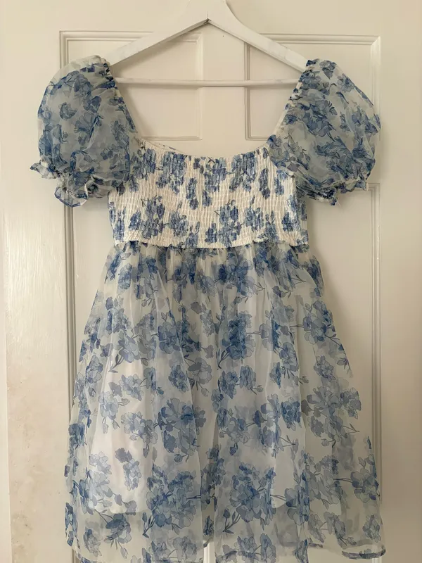 Blue Floral Altar'd State Dress - Image 2