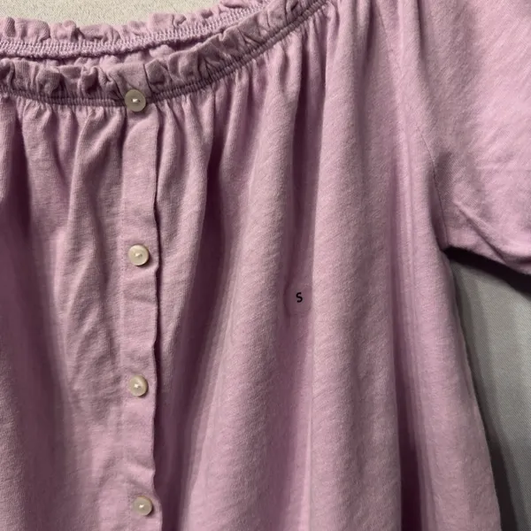 NWT Cute American Eagle Light Purple Puff Sleeve Shirt, size small! - Image 4