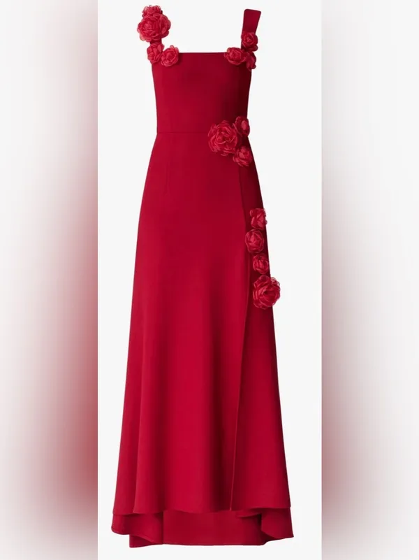 NEW ELLIATT Evanora High-Low 3D floral rosette Gown sz XS - Image 5