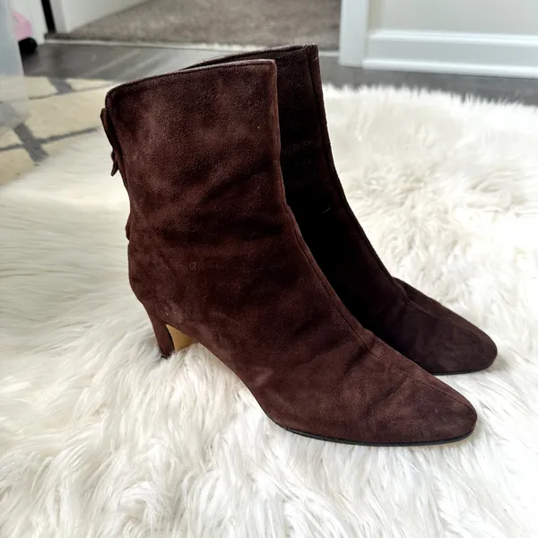 VTG Liz Claiborne Suede Ankle Boots Sz 8.5 - Image 7
