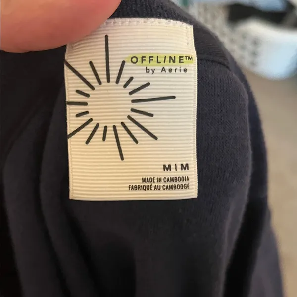 Aerie Deep Blue Women's Crop Top - Image 2