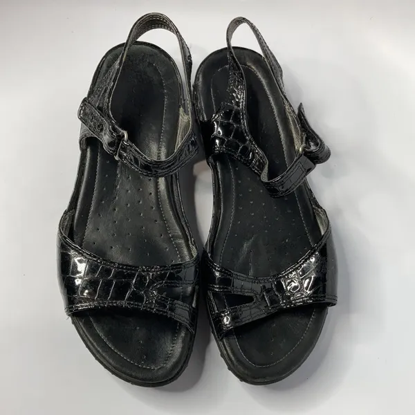 Ecco black‎ sandals size 39 - Image 2