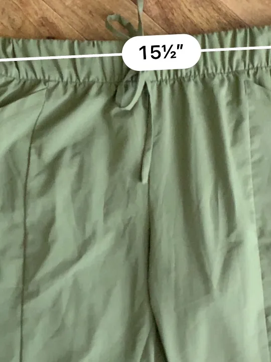 Reel Legends Olive Green Wide-Leg Crop Pants - Image 12