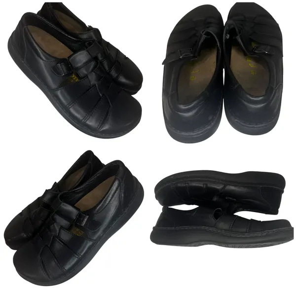 Footprints by Birkenstock Black Leather Mary Jane Comfort Shoes, EU 40 - Image 7