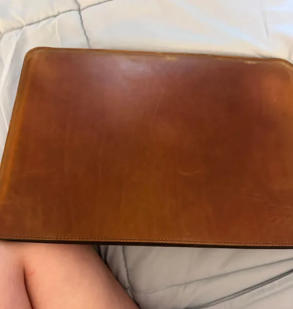 Leather M2 macbook computer case Brown - Image 5