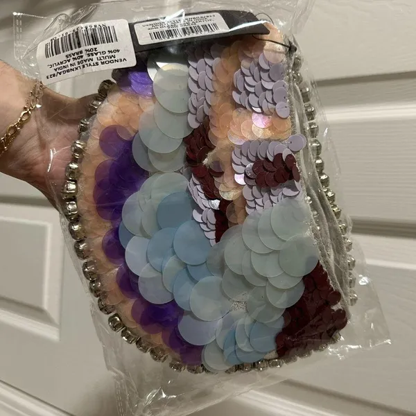 NWT Lulus Sequin and Rhinestone Purse - Image 5