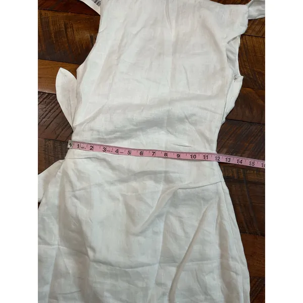 SIR White Tamara Tie MIDI Dress - Image 10