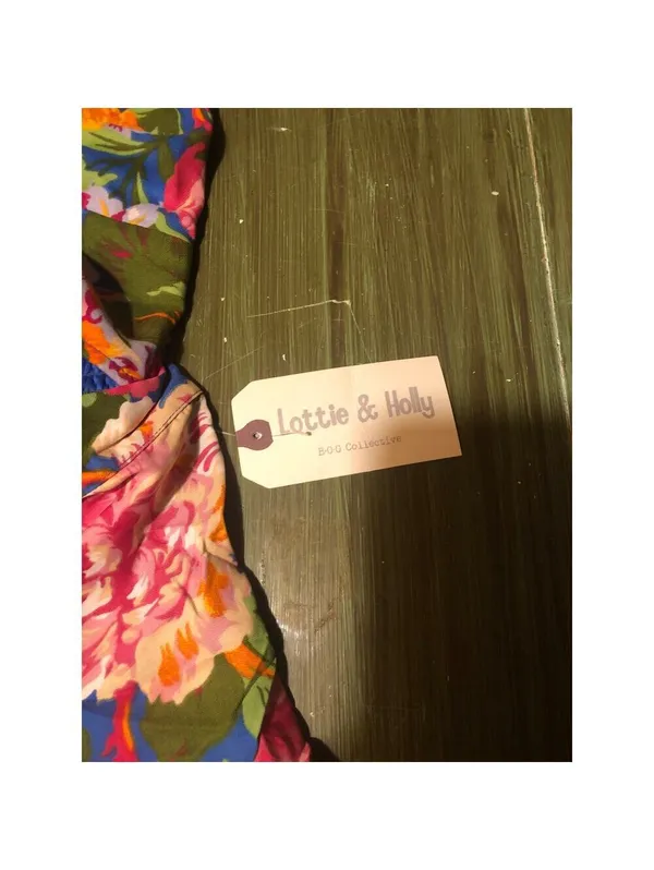 B.O.G. Collective Lottie & Holly Floral Cropped Tank Top & Ruffle Skort Set M - Image 5