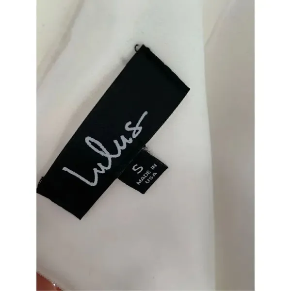 Lulus size small white dress off the shoulder - Image 2