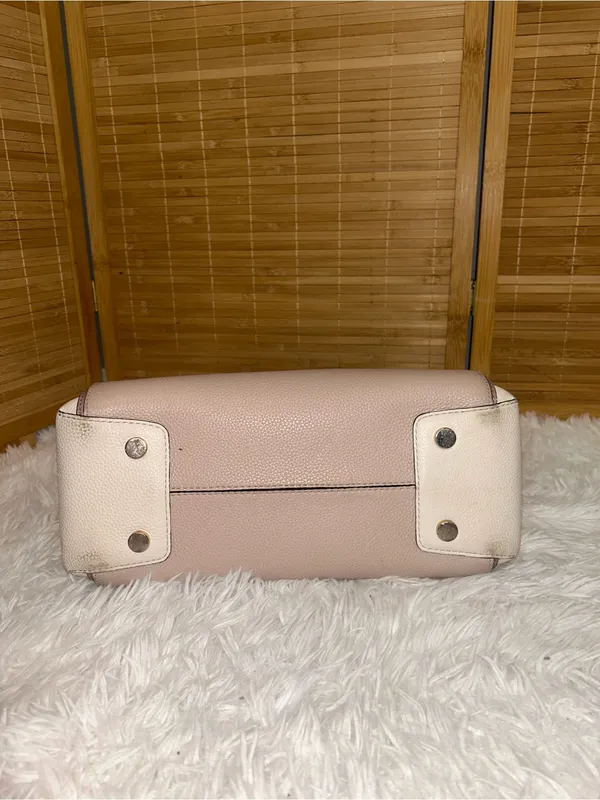 Michael Kors Mercer tote bag Pebble Leather Pink, White Beige Purse handbag - Image 6