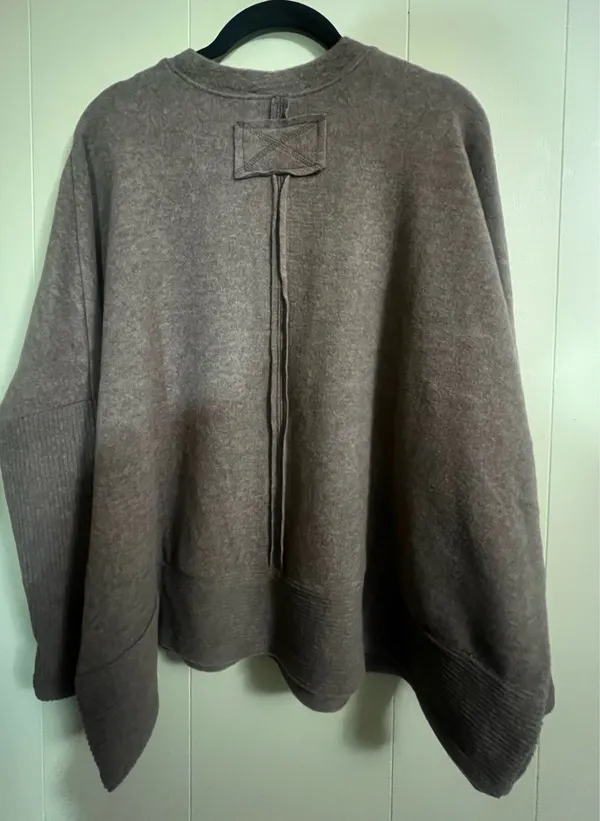Zenana Chocolate Brown Top-Size S/M Fleece Cozy athleisure - Image 5