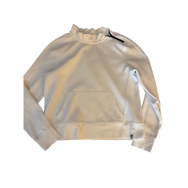T by Talbots White Mock Neck Pullover | Small - Image 3