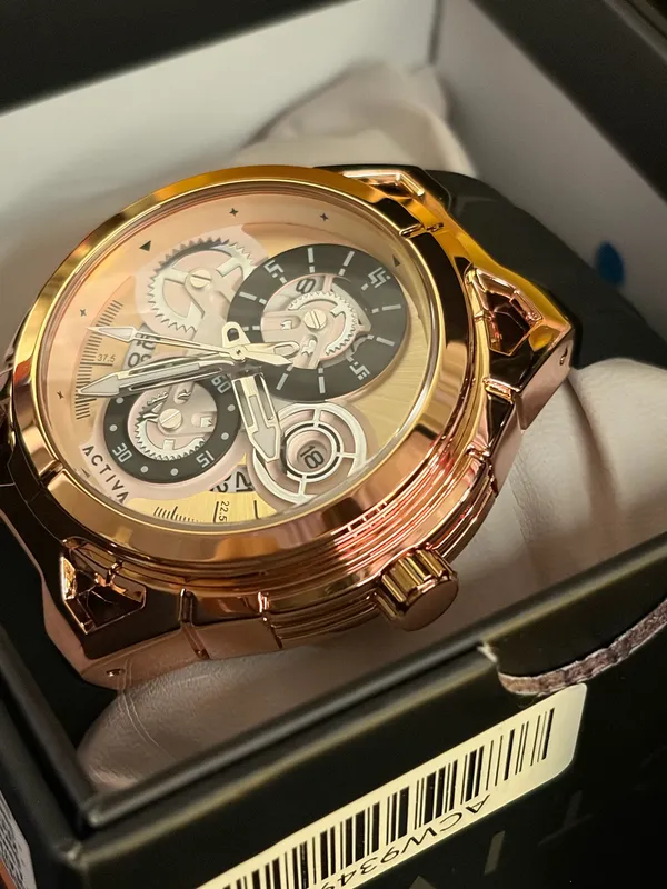 Activa DRIFT x Invicta Skeleton Gold Luxe Edition! 10K Gold & Black Casual Sport - Image 4