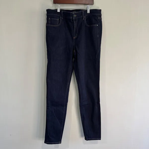 Ann Taylor The Skinny Modern‎ Fit Jeans Dark Indigo Blue Stretch Size 10 70268 - Image 8