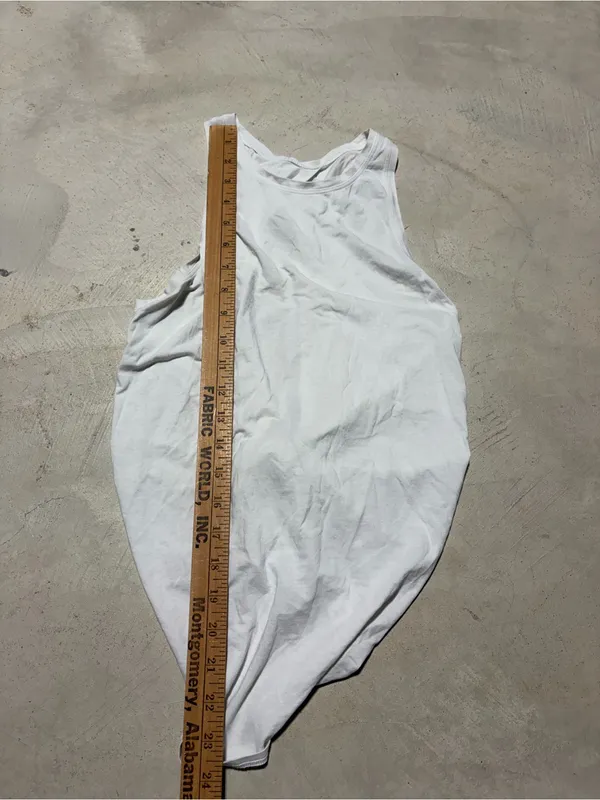Lululemon active White Tank top tie back - Image 7